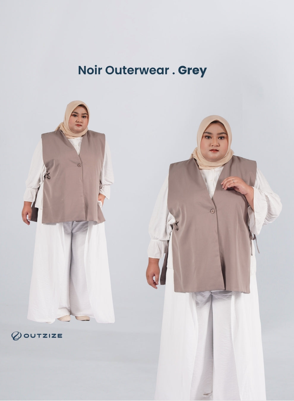 Aster Vest Outerwear- Grey