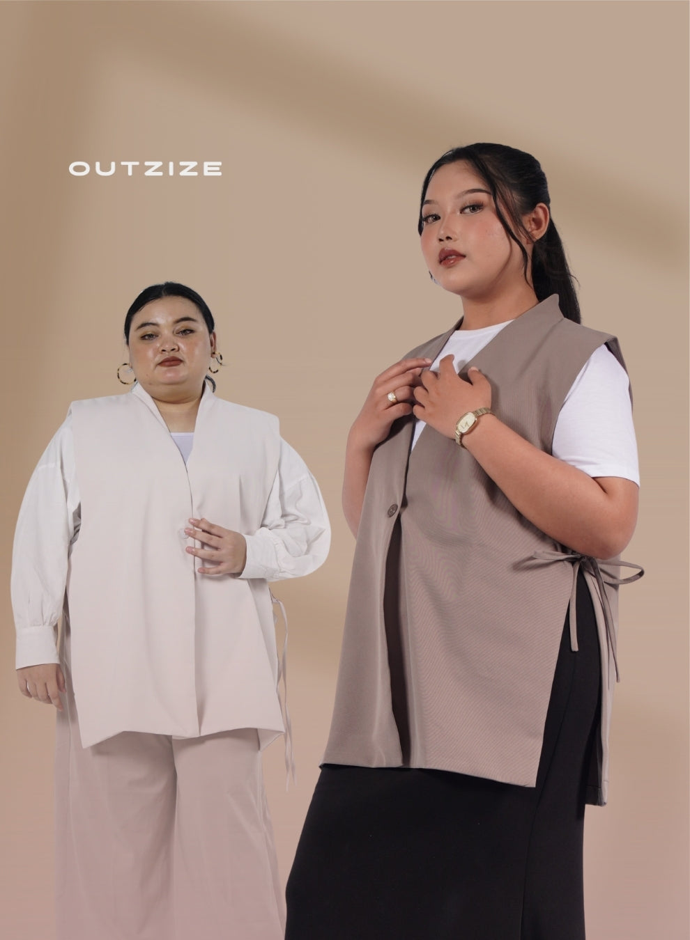 Aster Vest Outerwear- Grey