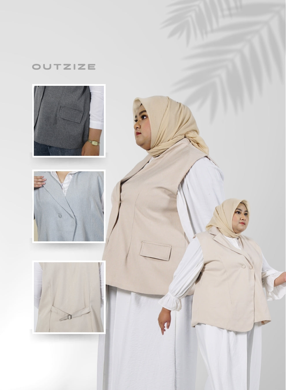 Core Vest Outerwear - Powder Blue