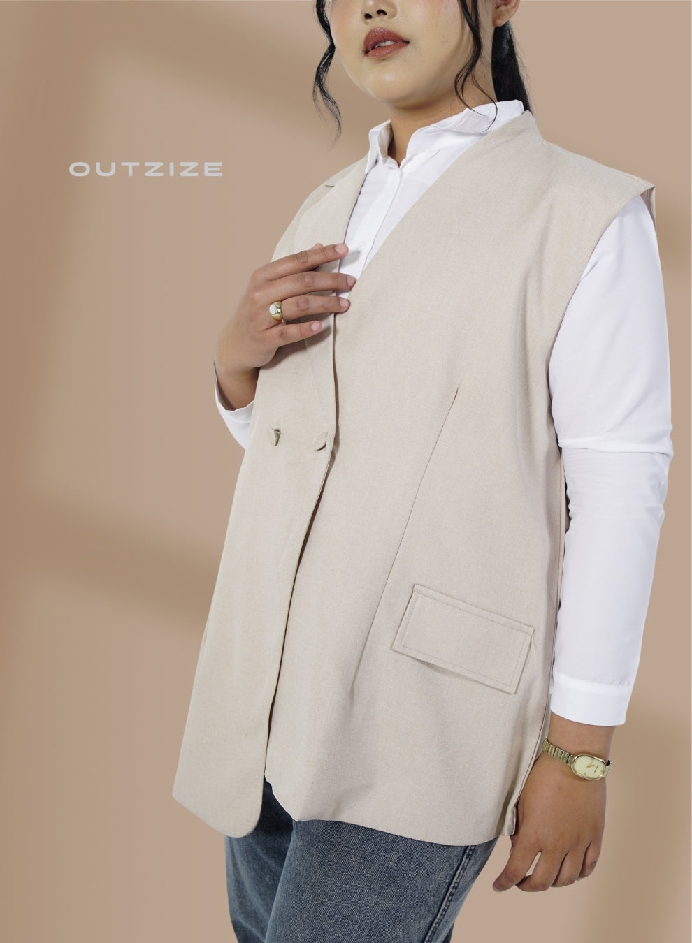 Core Vest Outerwear - Powder Blue
