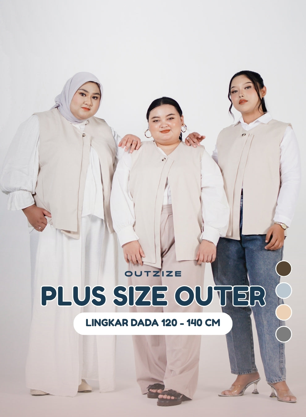Noir Vest Outerwear - Ivory