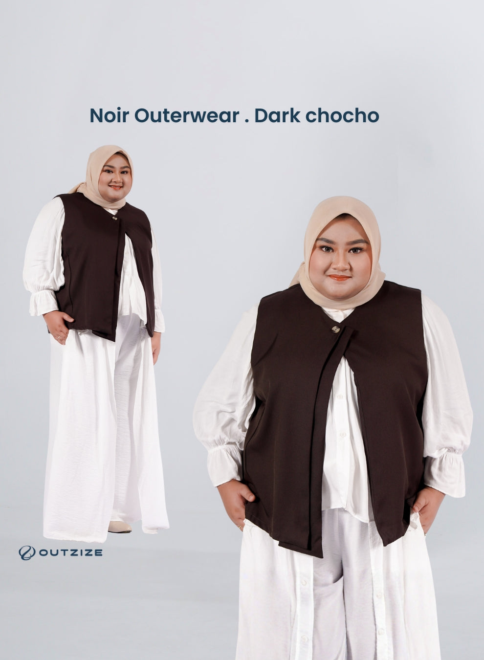 Noir Vest Outerwear - Dark Choco
