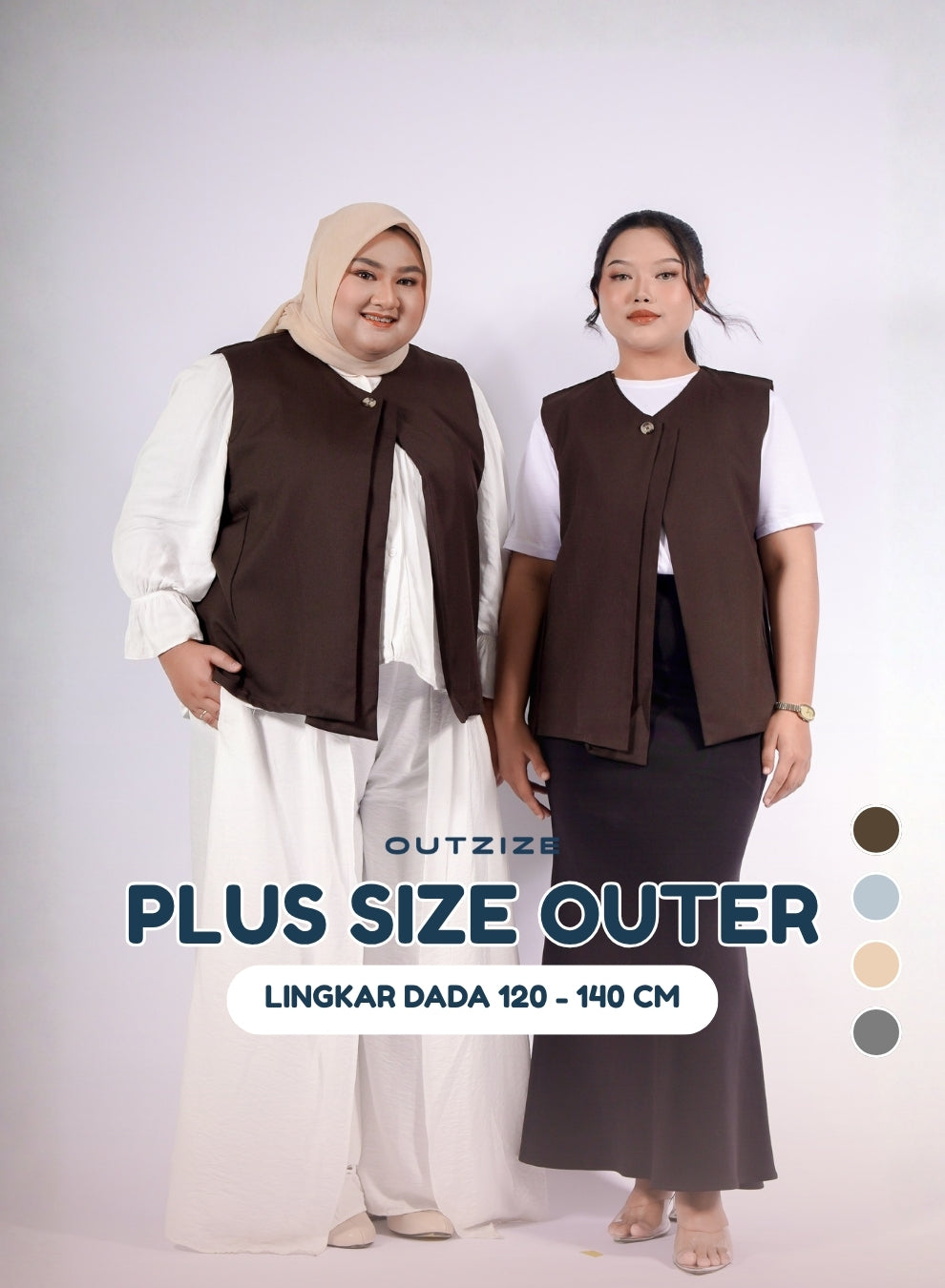 Noir Vest Outerwear - Dark Choco