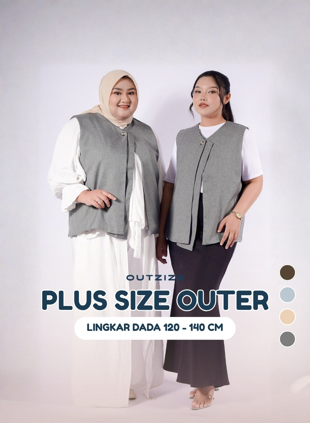 Noir Vest Outerwear - Dark Grey