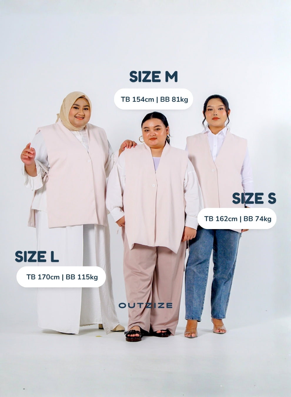 Aster Vest Outerwear - Hitam