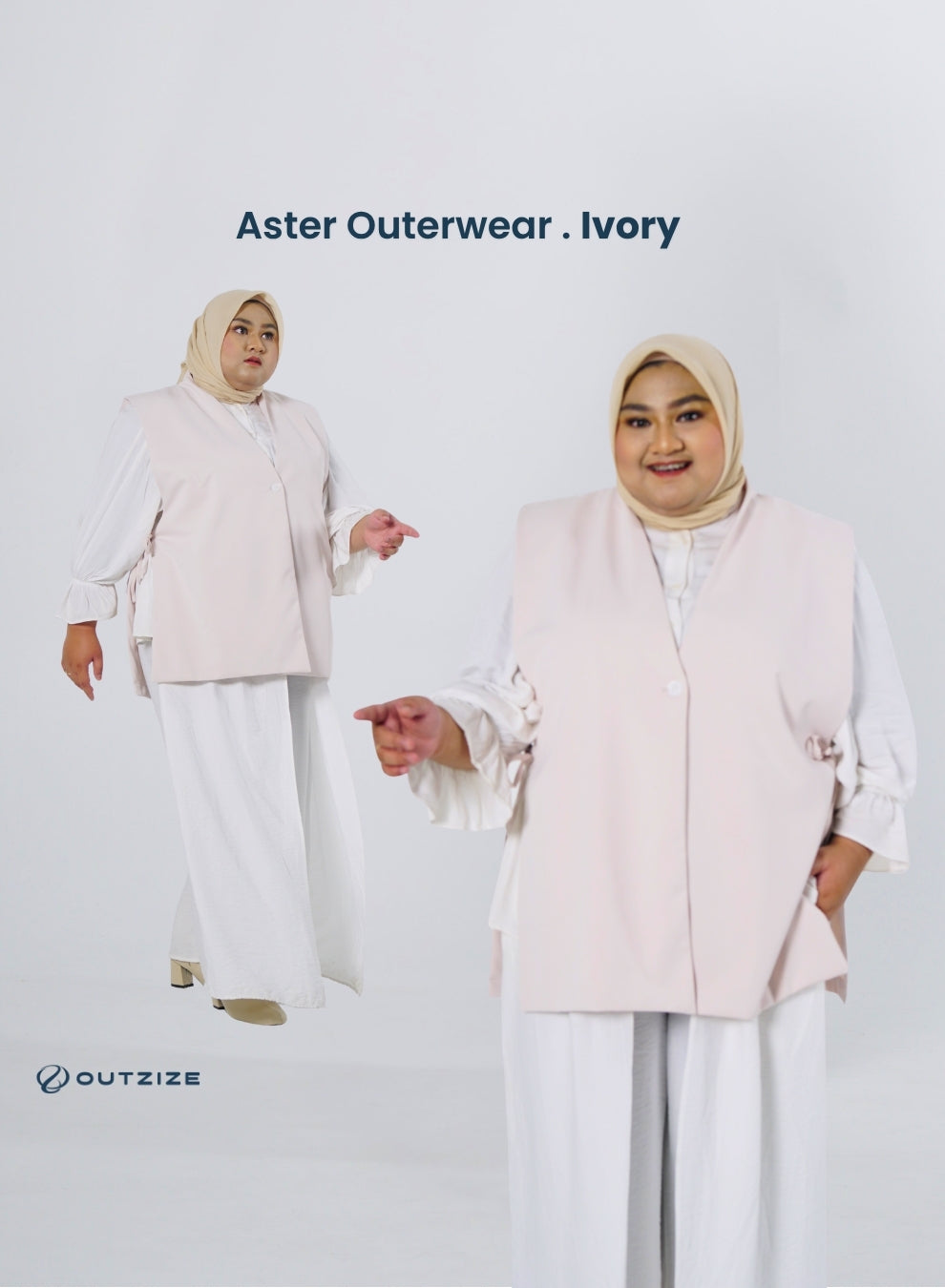 Aster Vest Outerwear - Ivory