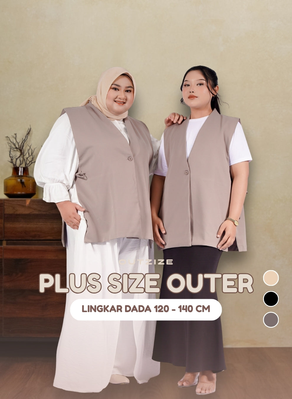 Aster Vest Outerwear- Grey