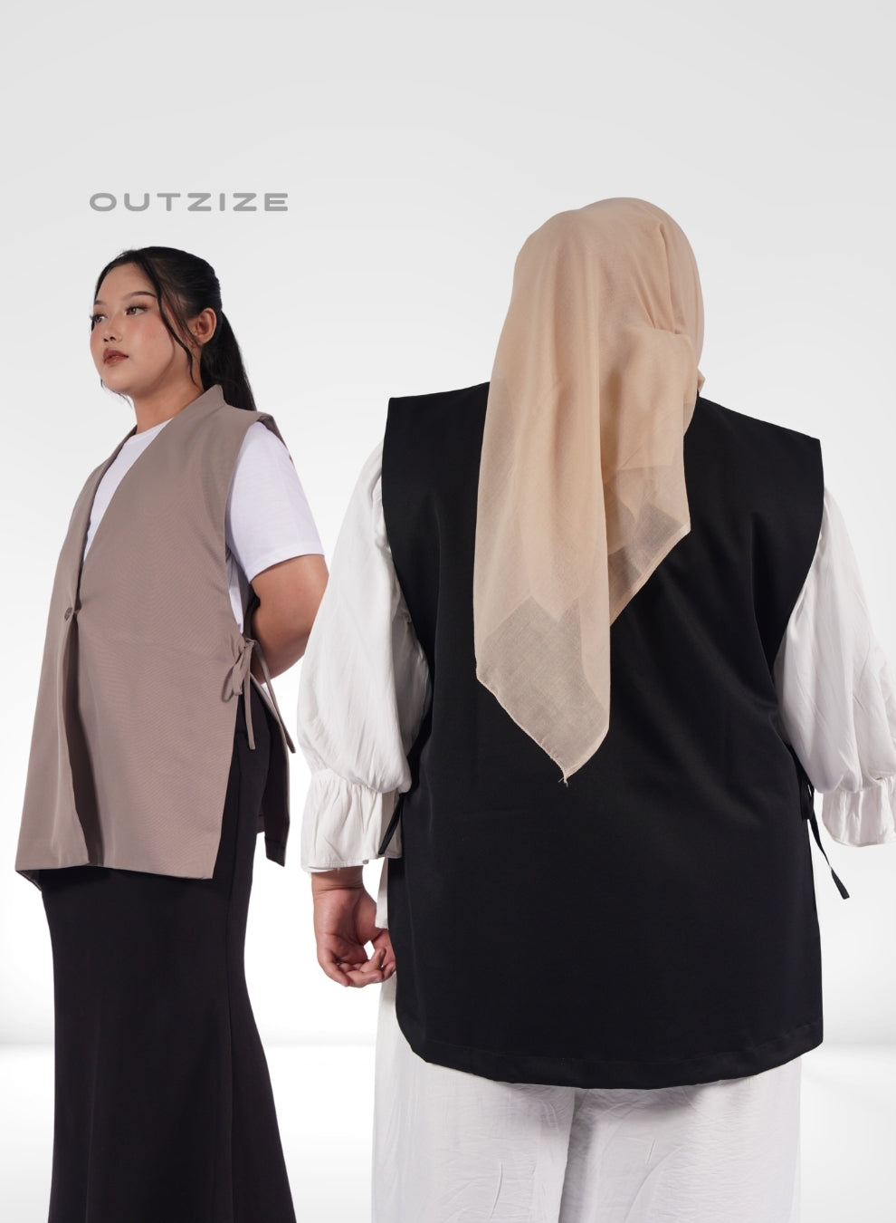 Aster Vest Outerwear - Hitam