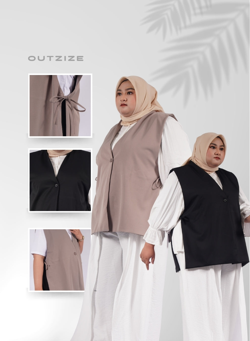 Aster Vest Outerwear - Hitam