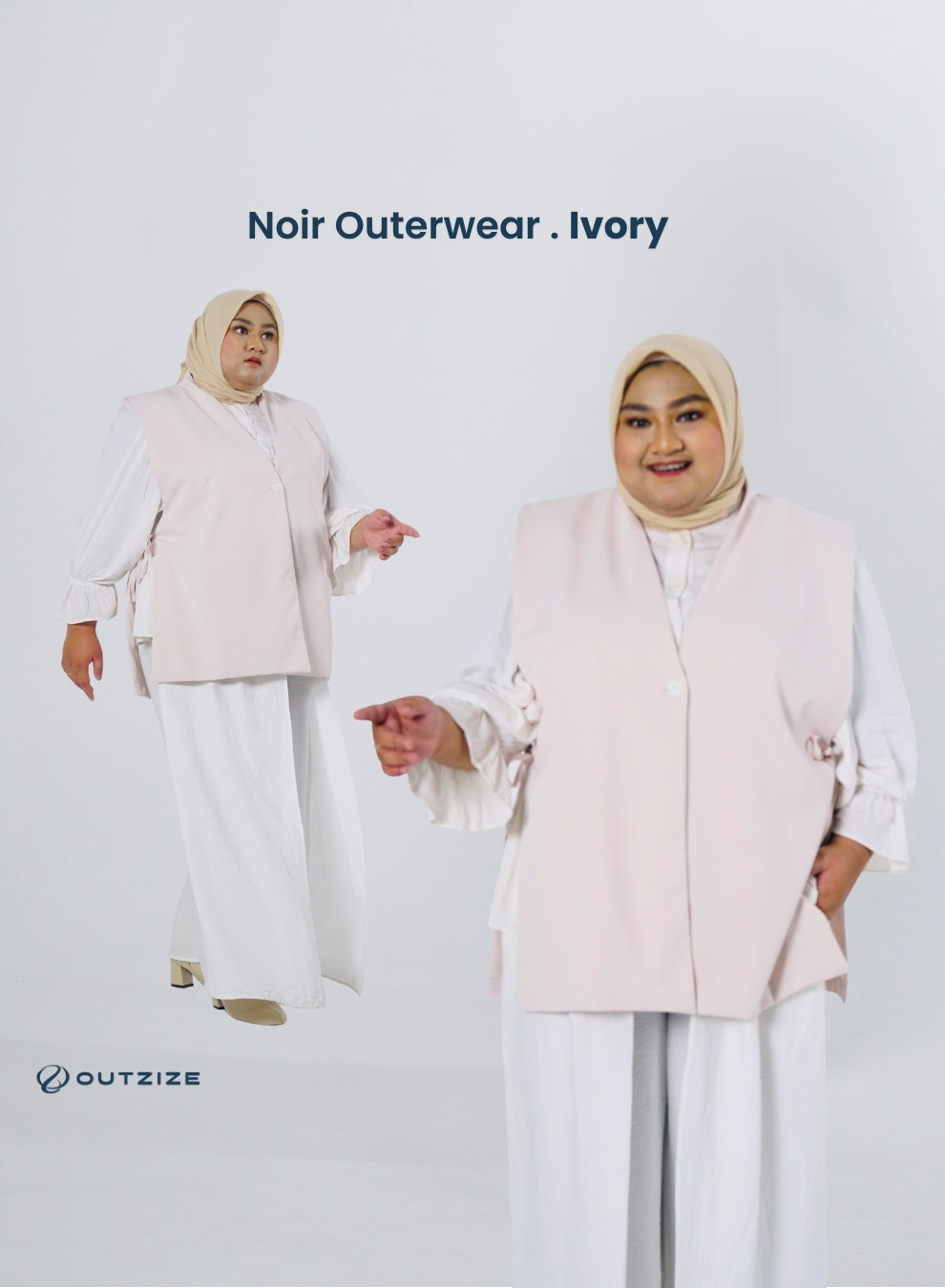 Aster Vest Outerwear - Ivory