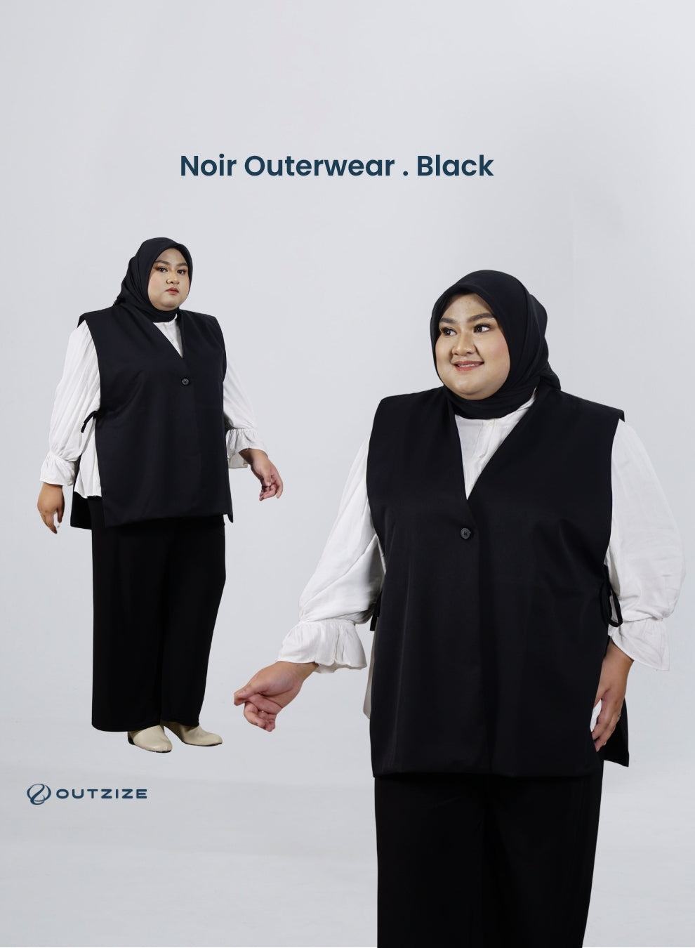 Aster Vest Outerwear - Hitam