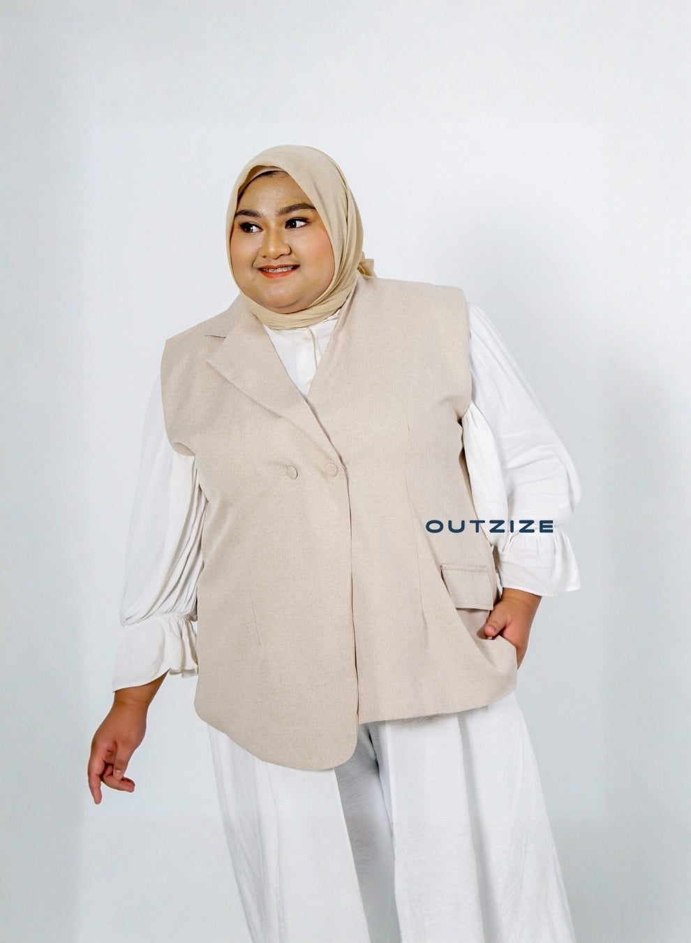 Core Vest Outerwear - Powder Blue