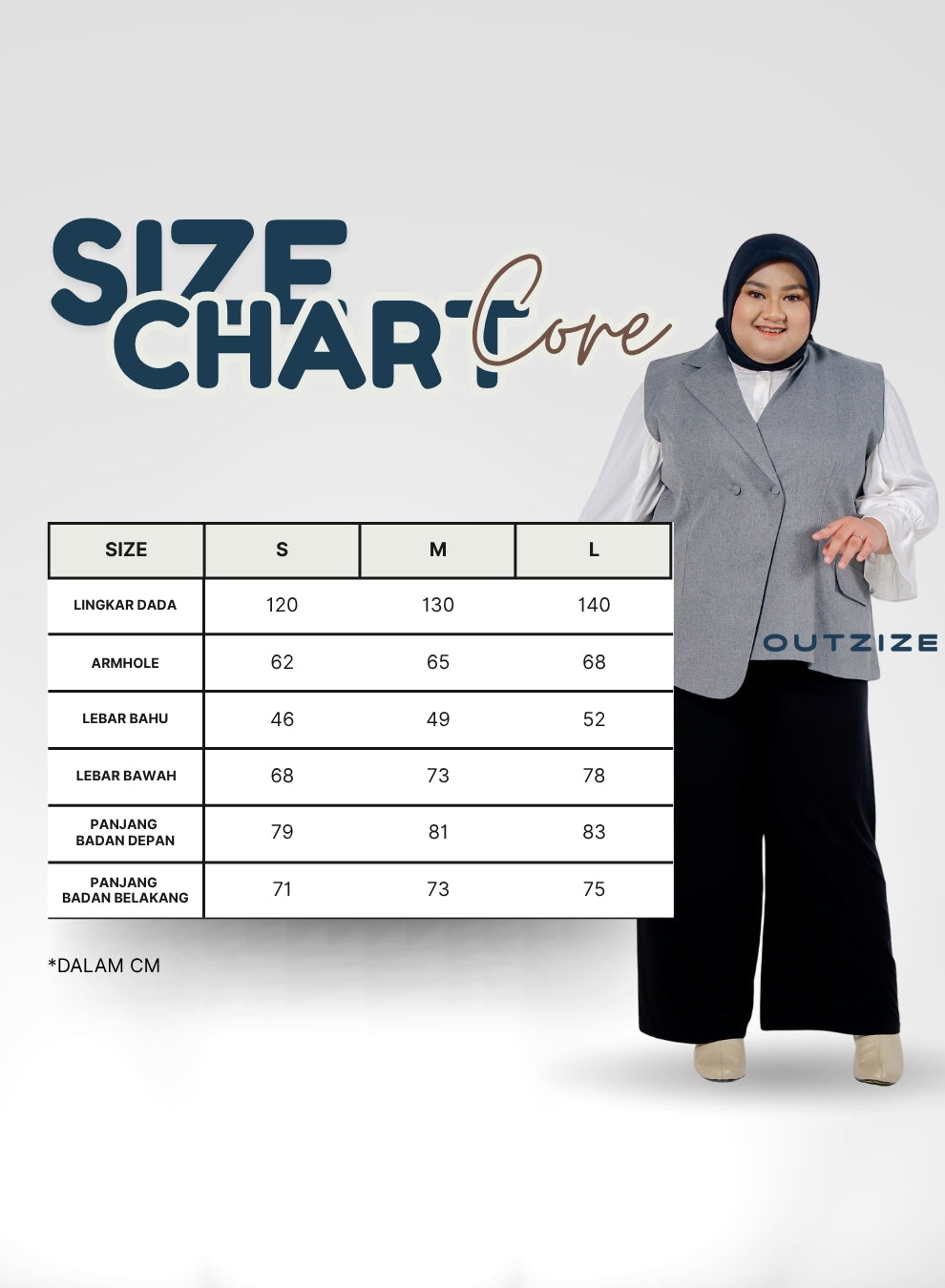 Core Vest Outerwear - Powder Blue