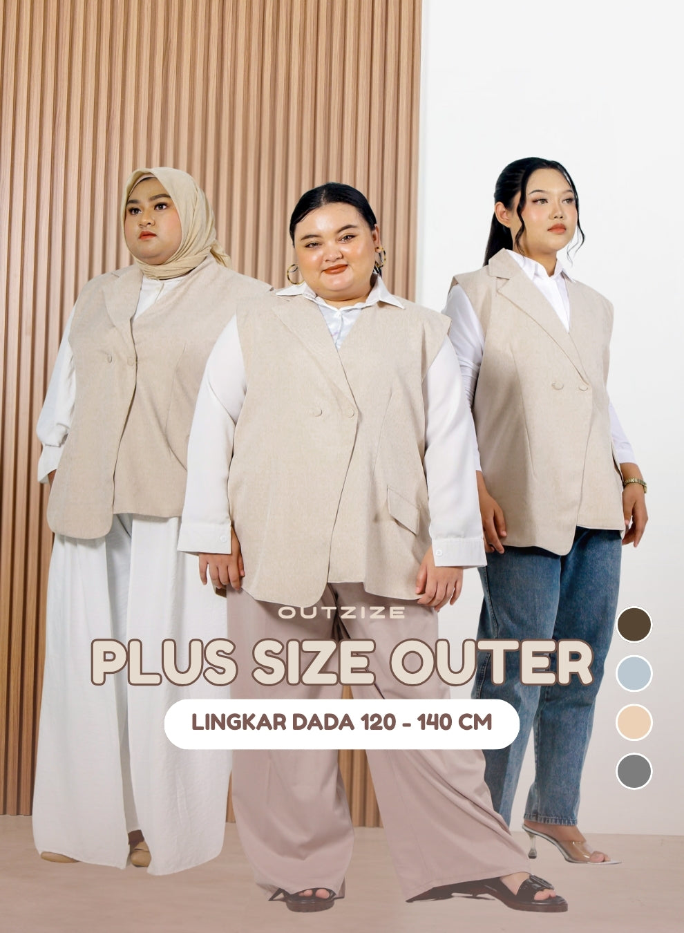 Core Vest Outerwear - Ivory