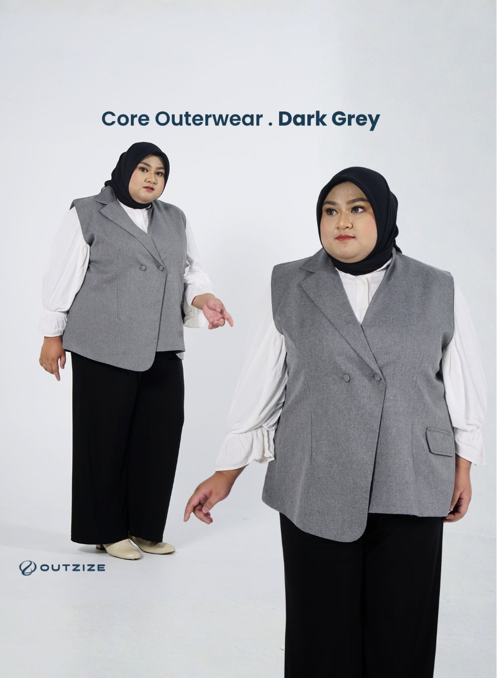 Core Vest Outerwear - Dark Grey