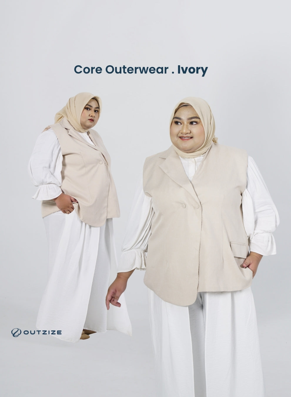 Core Vest Outerwear - Ivory